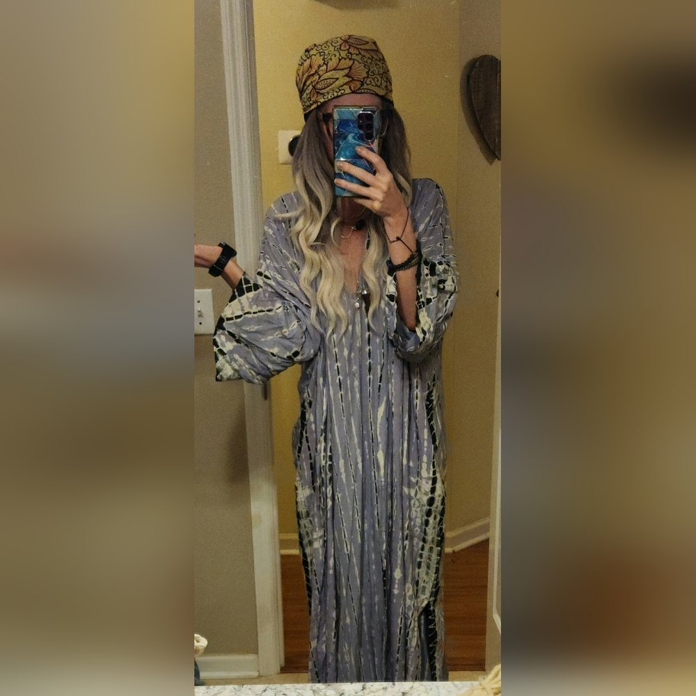 Thaluta SET Maxi Dress Caftan Kimono Robe Cardigan